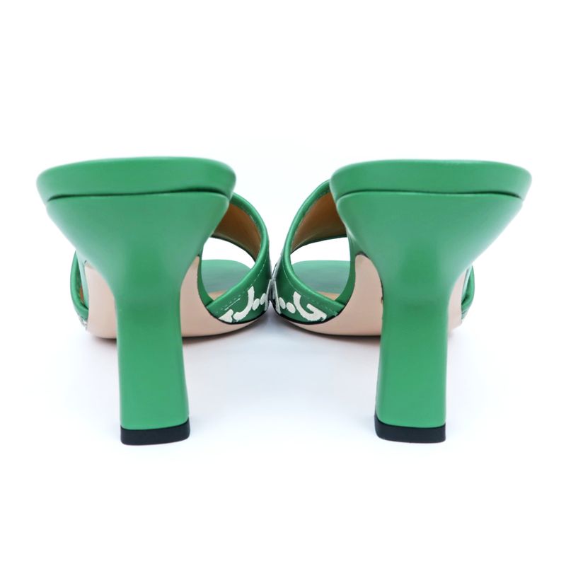 Gucci Adidas Collaboration Sandals Green Size 40 Mule Heel — view 6
