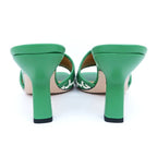 Gucci Adidas Collaboration Sandals Green Size 40 Mule Heel — view 6