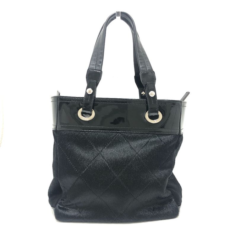 Chanel Tote Bag CC Paris Biarritz PM Enamel Black — view 2