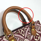 Louis Vuitton Jacquard Leather Petite Sac Plat Monogram Shoulder Bag — view 7