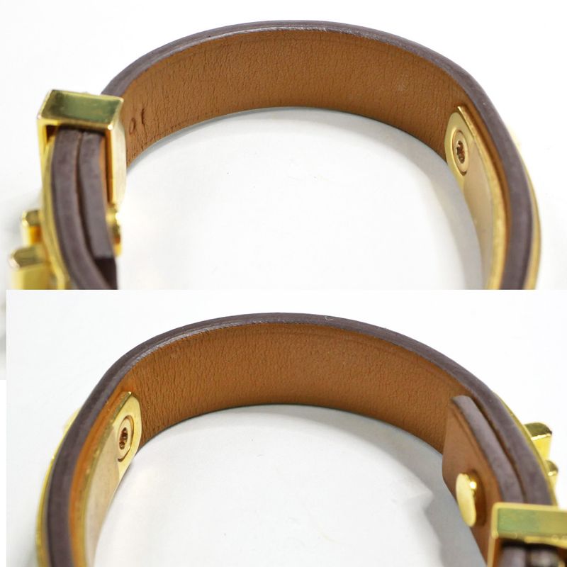 Hermes As de Coeur Bracelet Etoupe Gold Hardware Voswift — view 7