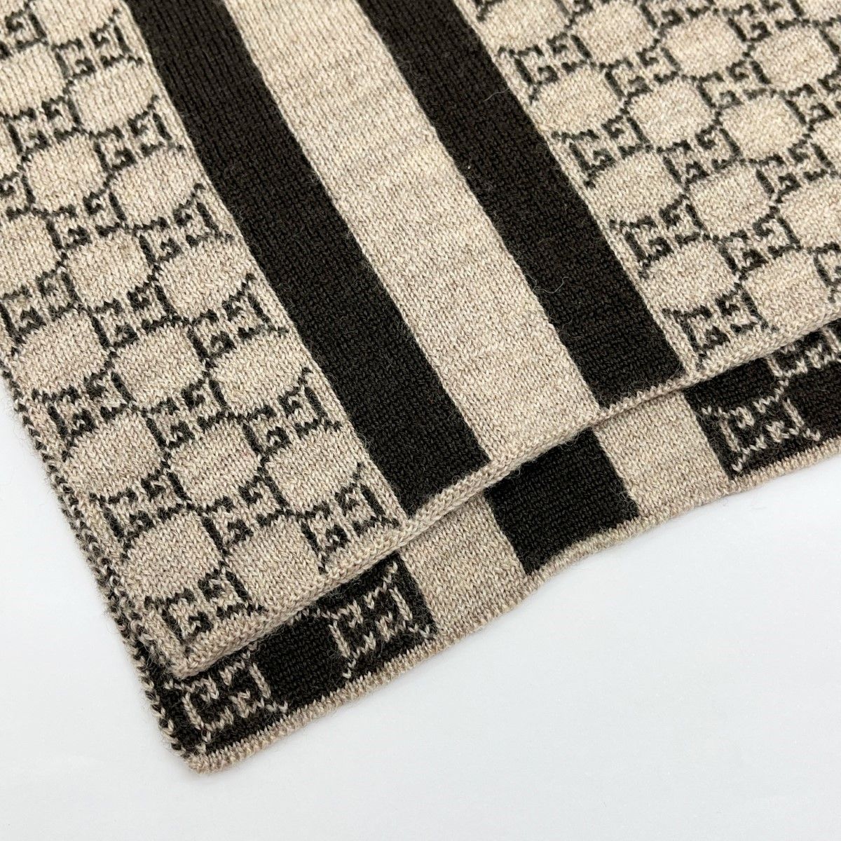 Gucci Scarf Cashmere Brown — view 5