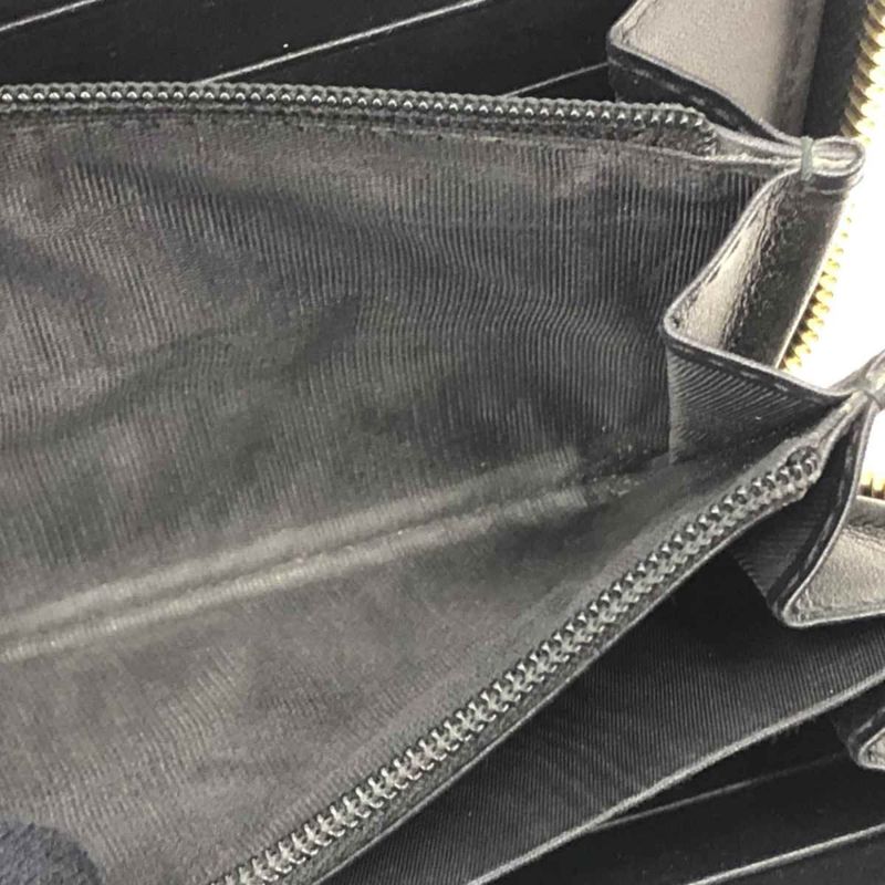 Gucci Round Zipper Long Wallet Sylvie Black — view 6