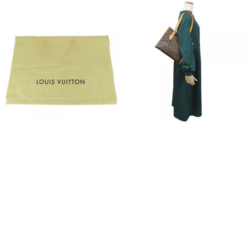 Louis Vuitton Tote Bag Popincourt O Monogram Nubuck Brown Gold Hardware — view 9