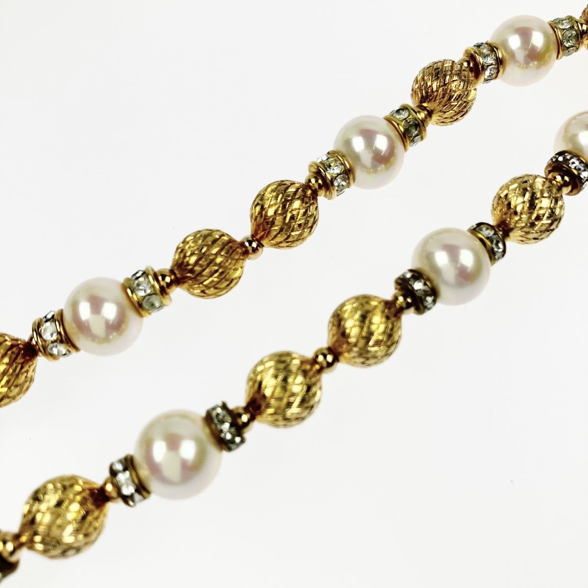 Christian Dior Faux Pearl Long Necklace 90 cm 42 — view 5