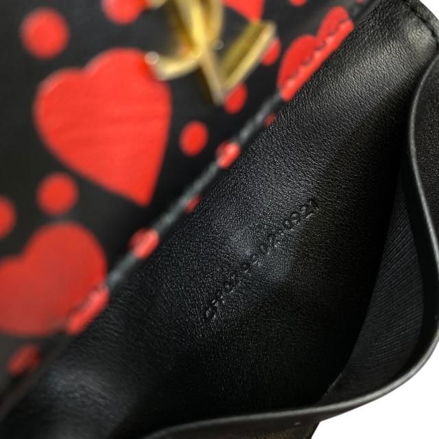 Saint Laurent Paris 6-stack Key Case Hook Compact Heart Motif Allover — view 6
