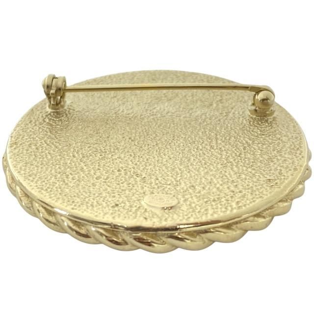 Chanel Brooch Pin Accessories Jewelry Circle Small Coco Mark GP Pink — view 6