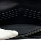 Chanel Sebulga Fold Long Wallet Coco Mark Caviar Leather Black — view 7