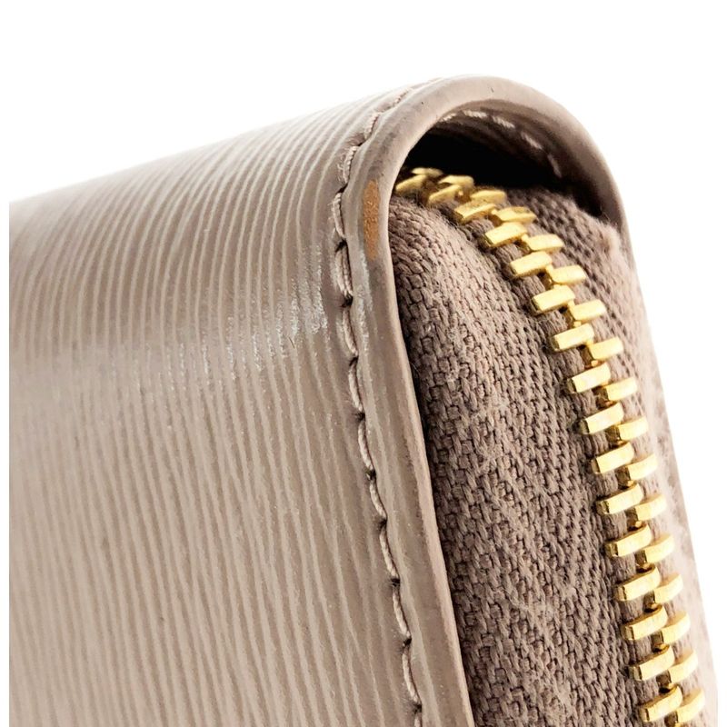 Prada Round Long Wallet Saffiano 1 Ml506 Beige — view 2
