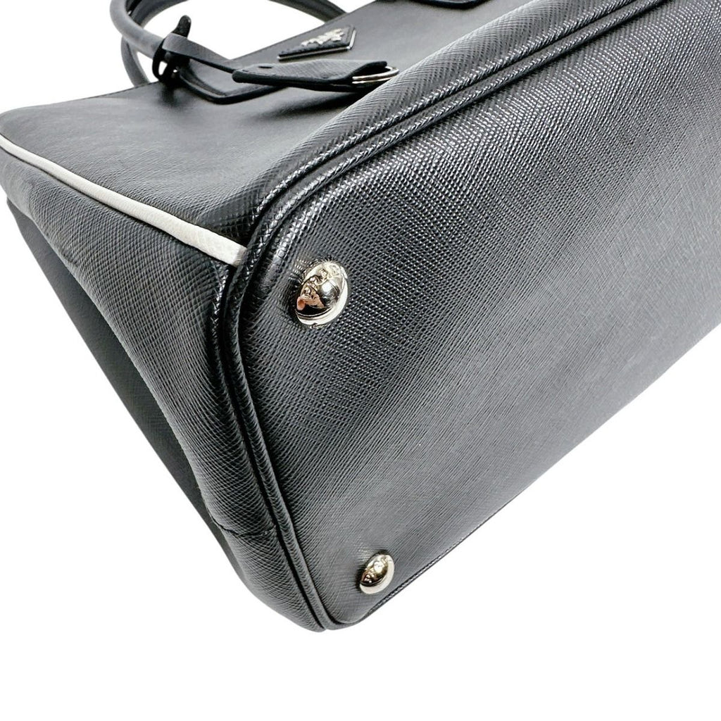 Prada 1 Ba274 2-Way Bag Saffiano Tote Black — view 7