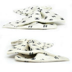 Chanel Barrette Aaa821 Ribbon White Logo COCO Silver Hardware Hair — view 5