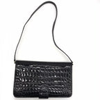 Gucci Croco Vintage Shoulder Bag Combination Black — view 3