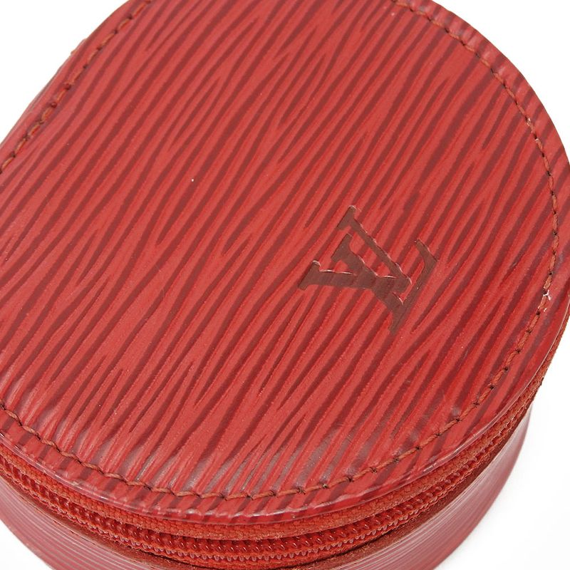 Louis Vuitton Accessory Pouch Eclan Bijoux Epi Leather Castilian Red — view 5