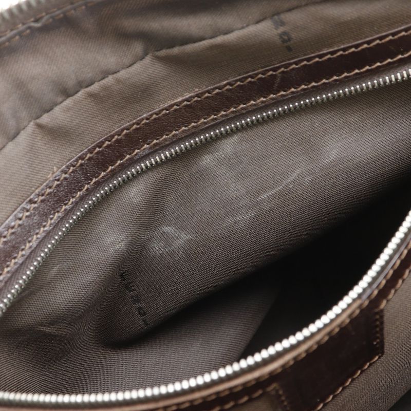Fendi Zucca Nylon Canvas Brown Handbag — view 8