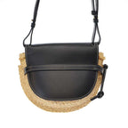 Loewe Gate Raffia Shoulder Bag Naturalblack — view 2