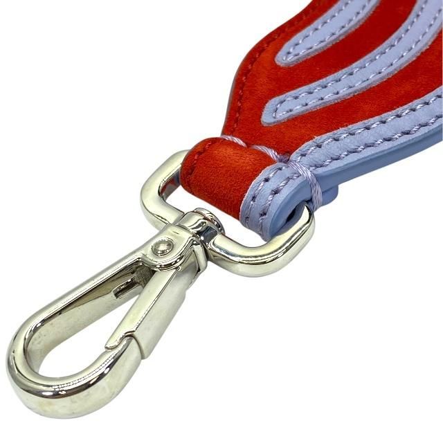 Fendi Strap You Long Shoulder Accessories For Bags Wave Suede Leather Red — view 4