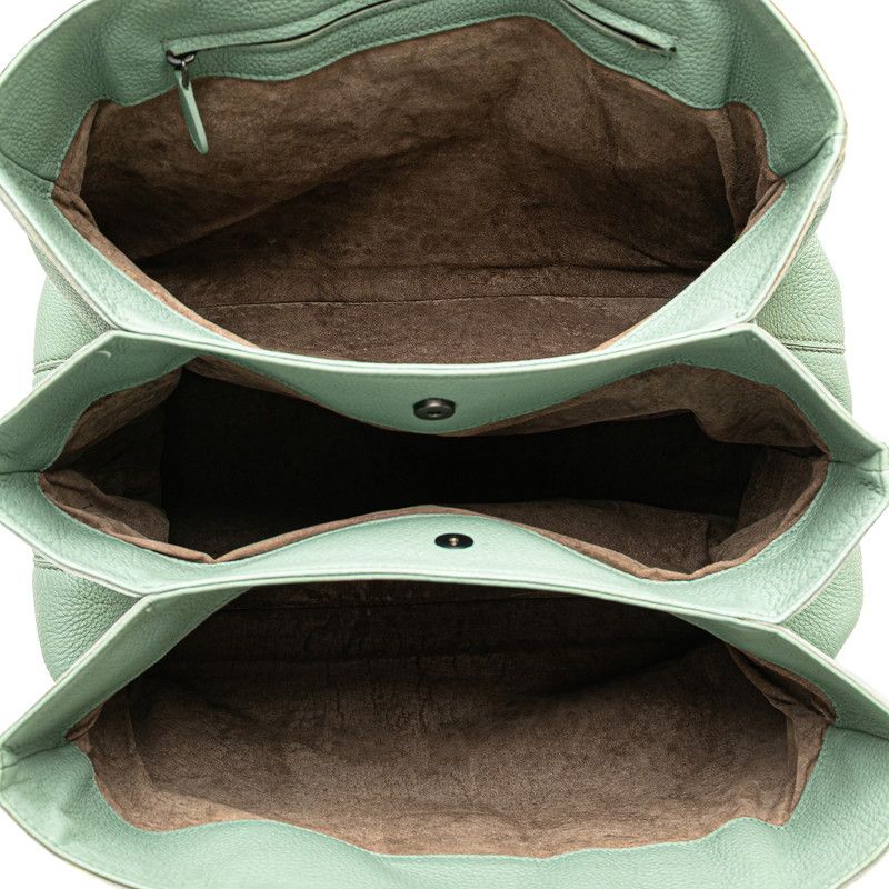 Bottega Veneta Intrecciato Roma Green Leather — view 7