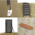 Hermes Muffler Wavy Double Face Beige Camel Cashmere Shawl Scarf — view 7