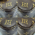 Louis Vuitton Monogram Mini Looping Brown Handbag Gold Hardware — view 6