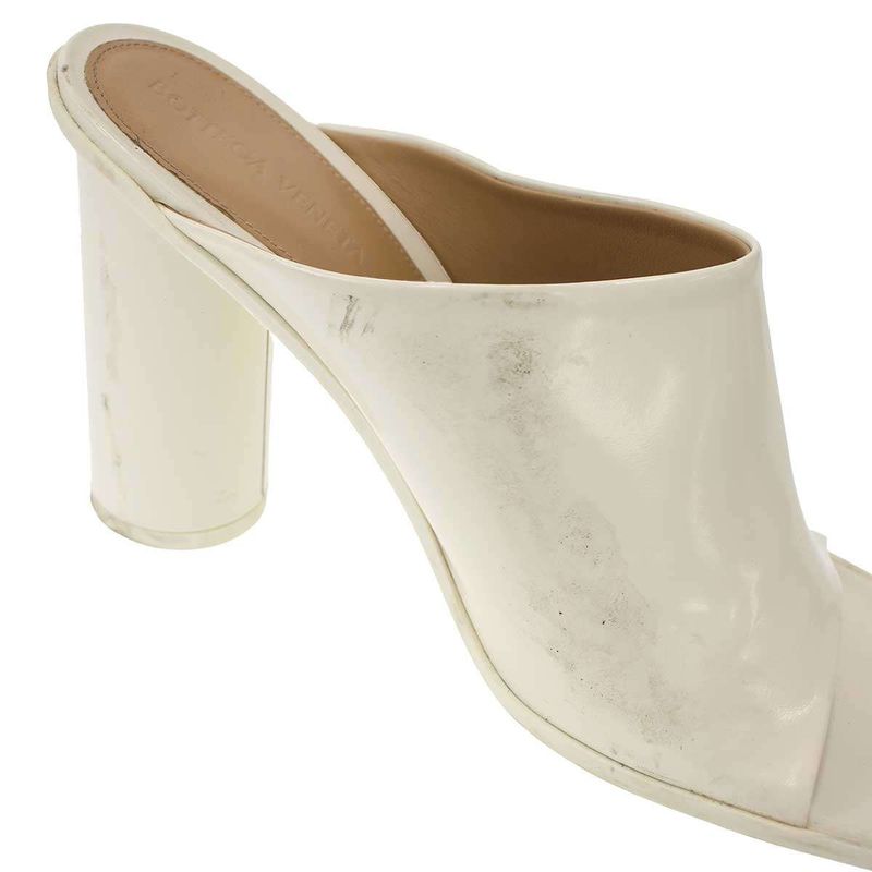 Bottega Veneta Atomic Mule Heeled Sandals White 40 — view 8