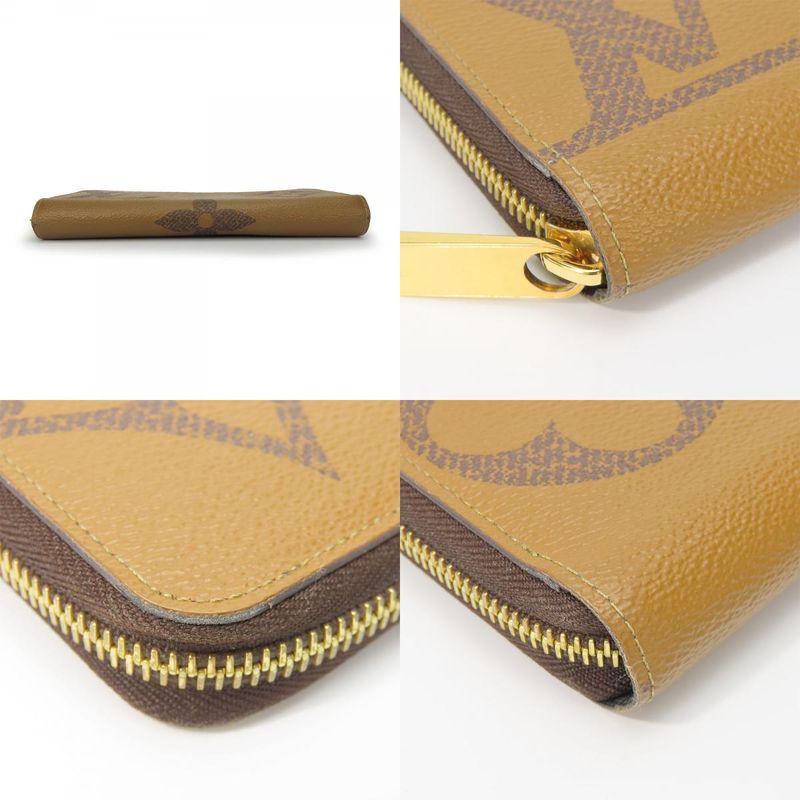 Louis Vuitton Long Wallet Zippy Monogram Giant Reverse Brown — view 3