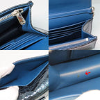 Dior Miss Wallet Chain Shoulder Bag Metallic Blue — view 8
