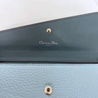 Christian Dior Foldable Long Wallet Light Blue — view 7