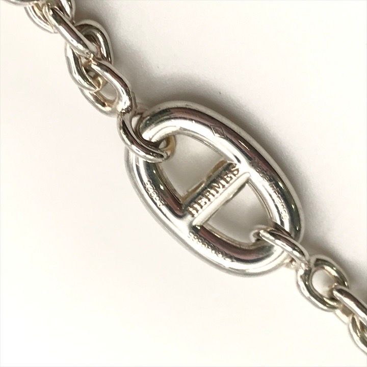 Hermes Chaine D'ancre Farandole Long Necklace 925 Sterling Silver — view 6