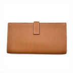 Hermes Bearn Souffle Epsom Gold Wallet Brown Leather — view 2