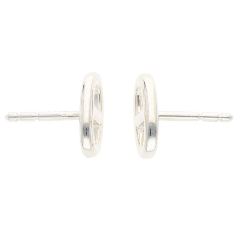 Hermes Chaine D'ancre TPM Silver Earrings — view 5