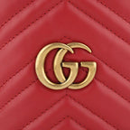 Gucci Shoulder Bag GG Marmont Red — view 8