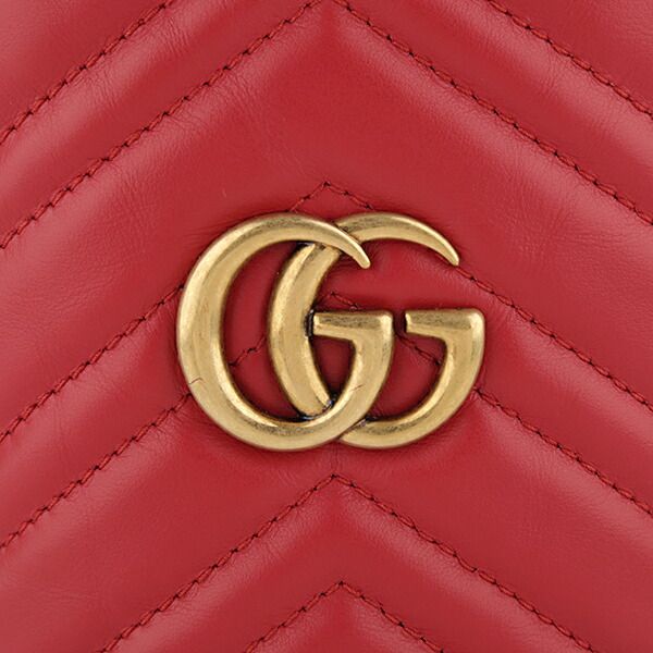 Gucci Shoulder Bag GG Marmont Red — view 8