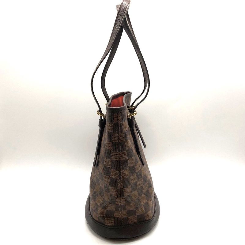 Louis Vuitton Damier Marais Tote Bag with Pouch Brown — view 5