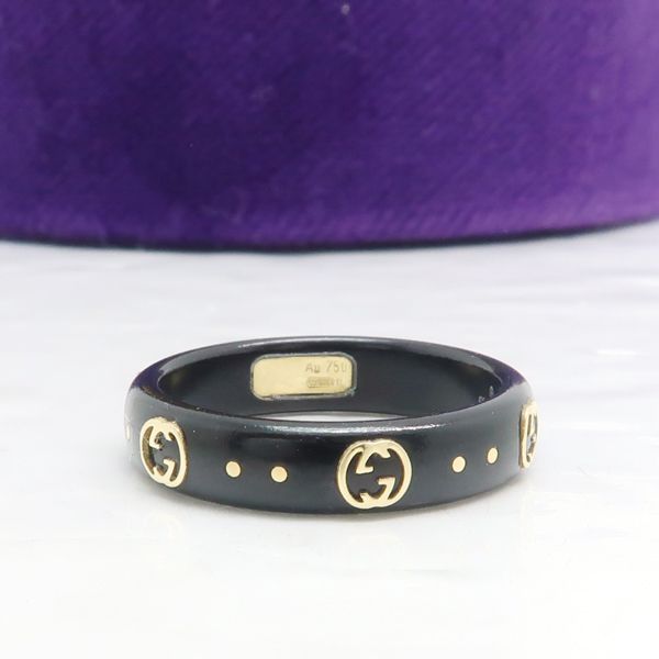 Gucci Icon Interlocking G 18Kring 50 Corundum 18K With Case Ring — view 6
