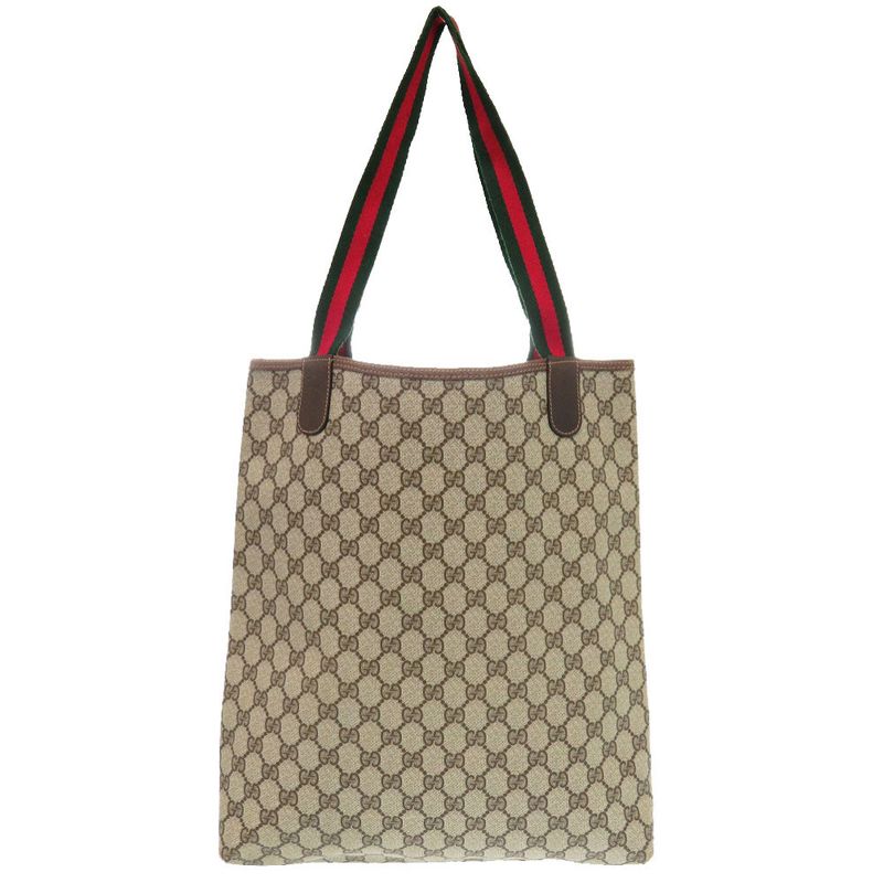 Gucci Vintage Sherry GG 39 002 4487 Canvas Beige Tote Bag 1656 — view 2