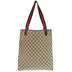 Gucci Vintage Sherry GG 39 002 4487 Canvas Beige Tote Bag 1656 — view 2