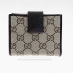 Gucci GG Canvas Compact Wallet W Hook Bifold Beige — view 2