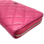 Chanel Quilted Round Zipper Long Wallet 11132 — view 4