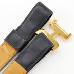 Hermes H Belt Vintage Calf and Gold Plated Black 00 g — view 6