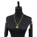 Chanel Coco Mark Motif GP Chain Necklace Pendant — view 3