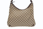 Gucci Bag Handbag GG Canvas Leather Beige Brown Gold — view 3