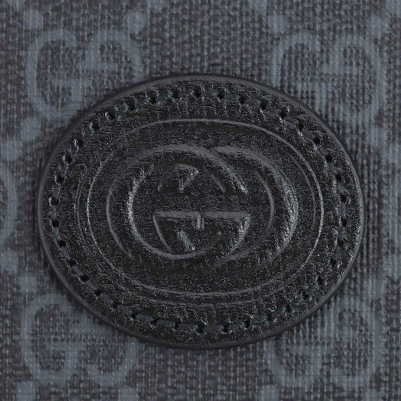 Gucci Shoulder Bag GG Supreme Black Gray — view 9