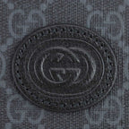 Gucci Shoulder Bag GG Supreme Black Gray — view 9