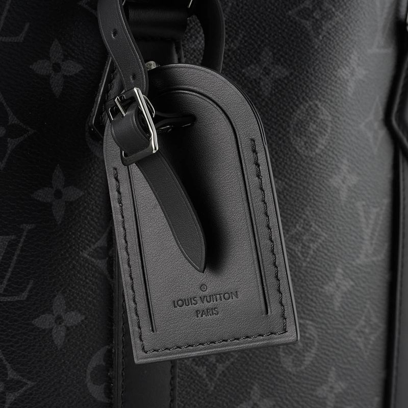 Louis Vuitton Sac Plat Black Gray Tote Bag — view 7