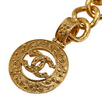 Chanel Vintage Coco Mark Chain Belt Gold Plated — view 3