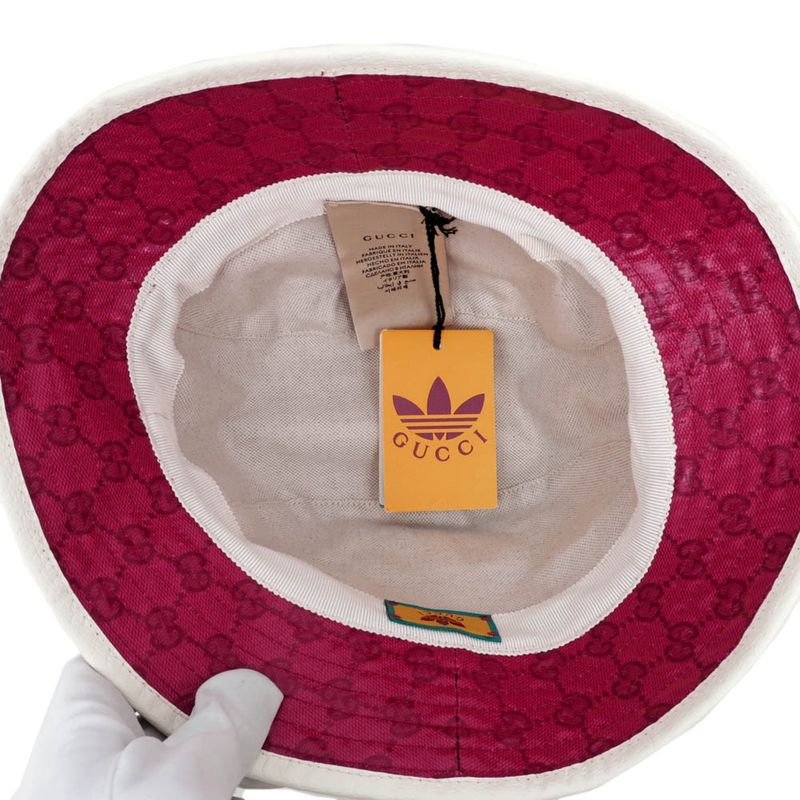 Gucci Adidas Bucket Hat M Size 58 cm Red — view 6