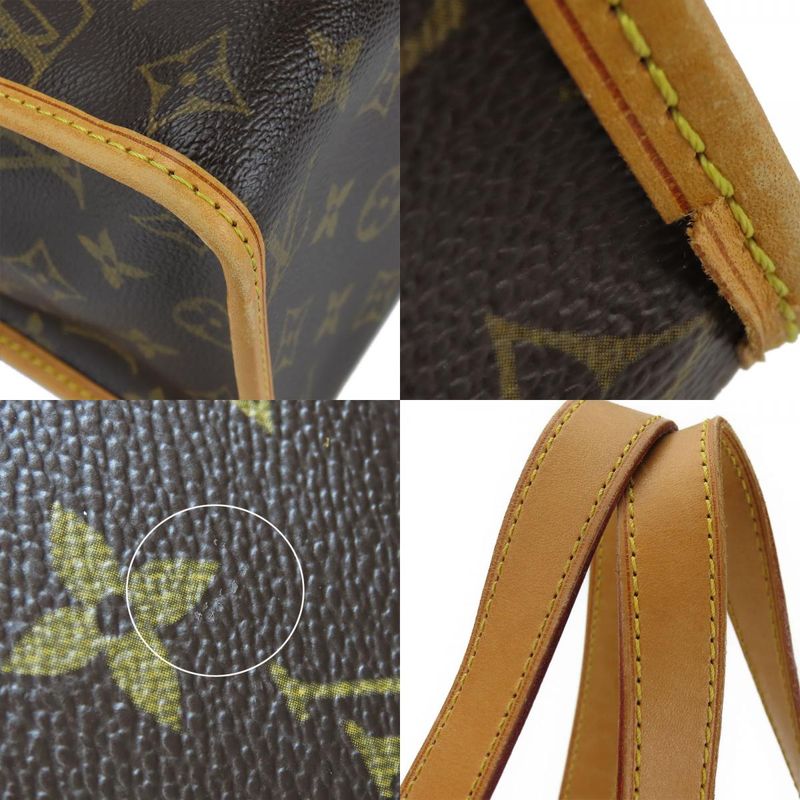 Louis Vuitton Tote Bag Popincourt O Monogram Nubuck Brown Gold Hardware — view 3