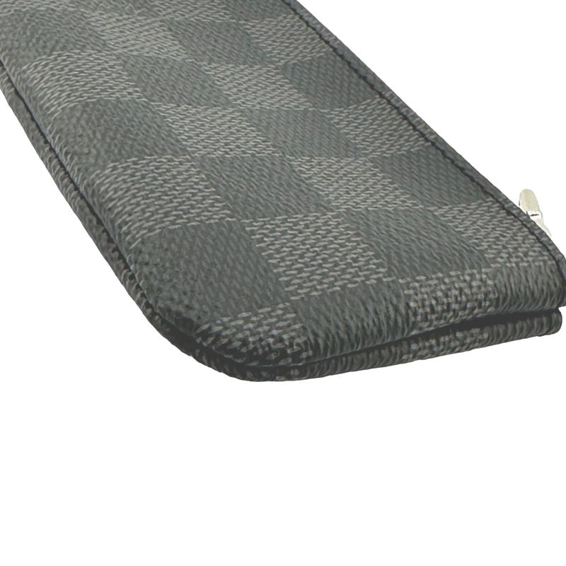 Louis Vuitton Graphite Key Case Pochette Cles With Coin Purse — view 8