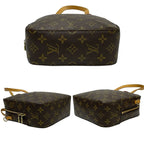 Louis Vuitton Vintage Spontini Monogram Leather 2-Way Shoulder Bag Handbag Brown — view 7
