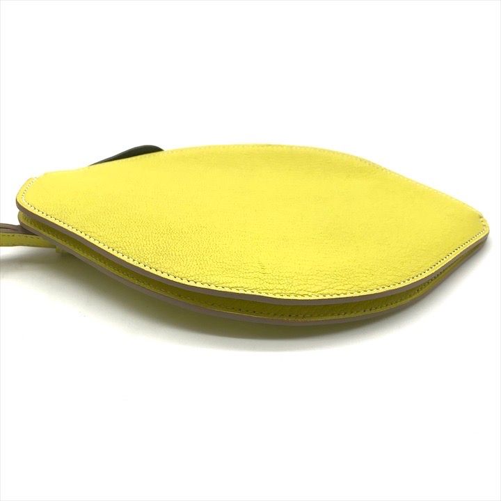 Hermes Pochette Citron Lemon Clutch Pouch Yellow — view 3